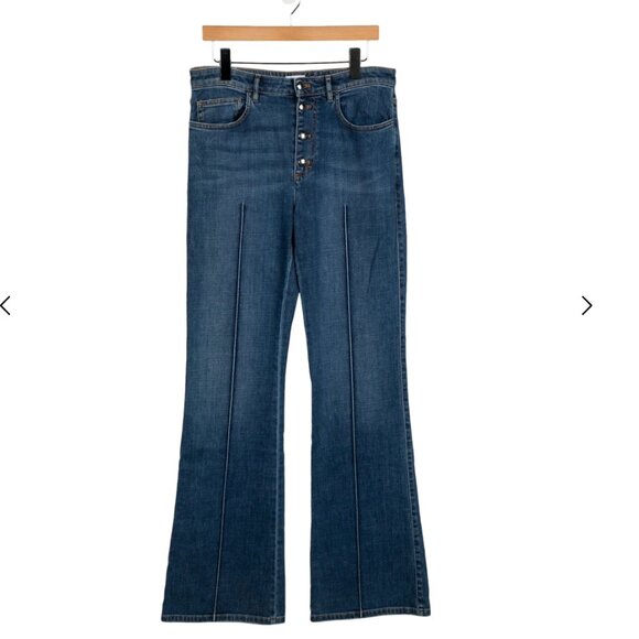 Sonia Rykiel High-Rise Wide Leg Jeans Size 34 or XS - Picture 1 of 6